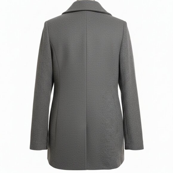 🖤 Calvin Klein Wool & Silk Blend Peacoat - Women (S) - Picture 4 of 8